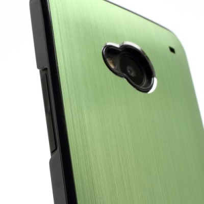 Šlifuoto metalo HTC One M7 žalias dėklas (Dėkliukas) / Priedai.lt