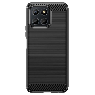 Huawei Honor X6 „Carbon“ cieta silikona (TPU) melns vāciņš | Vacins.lv