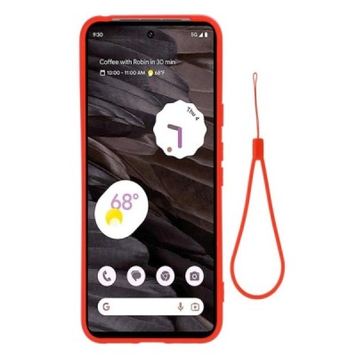 Google Pixel 8 Shell cieta silikona (TPU) apvalks - sarkans | vacins.lv