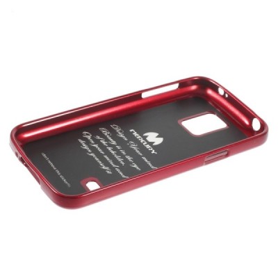 Samsung Galaxy S5 mini G800 raudonas Mercury TPU kieto silikono dėklas / Priedai.lt