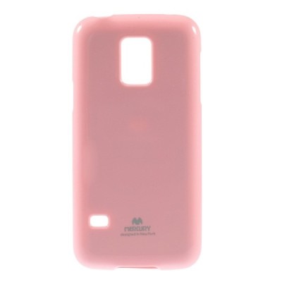 Samsung Galaxy S5 mini G800 rožinis Mercury TPU kieto silikono dėklas / Priedai.lt