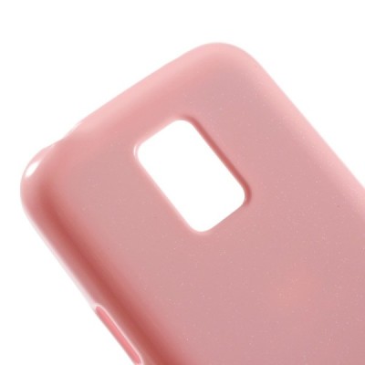 Samsung Galaxy S5 mini G800 rožinis Mercury TPU kieto silikono dėklas / Priedai.lt