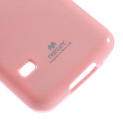 Samsung Galaxy S5 mini G800 rožinis Mercury TPU kieto silikono dėklas / Priedai.lt