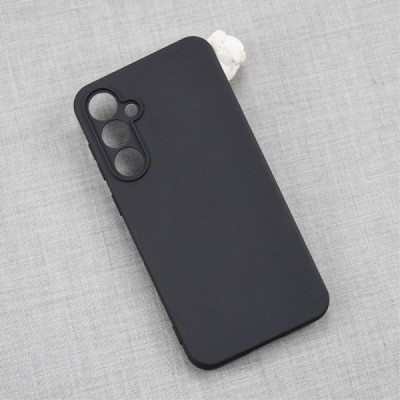 Samsung Galaxy S23 FE (Fan Edition) cieta silikona (TPU) melns apvalks | vacins.lv