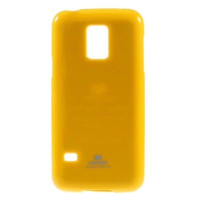 Samsung Galaxy S5 mini G800 geltonas Mercury TPU kieto silikono dėklas / Priedai.lt