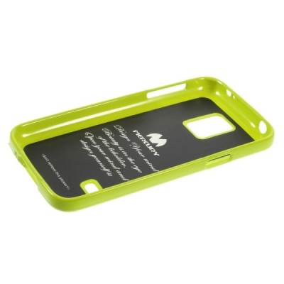 Samsung Galaxy S5 mini G800 žalias Mercury TPU kieto silikono dėklas / Priedai.lt