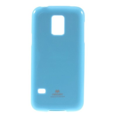 Samsung Galaxy S5 mini G800 šviesiai mėlynas (žydras) Mercury TPU kieto silikono dėklas / Priedai.lt