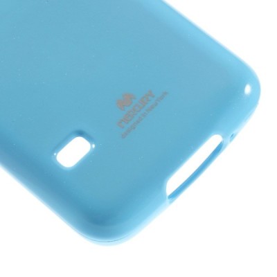 Samsung Galaxy S5 mini G800 Mercury gaiši zils cieta silikona (TPU) futrālis / Vacins.lv