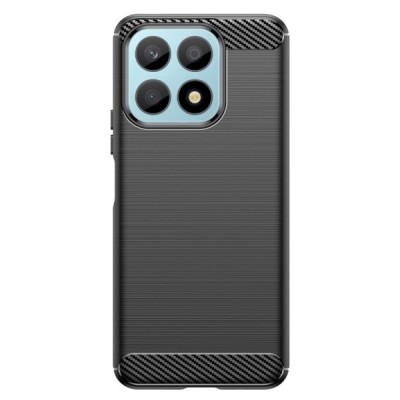 Huawei Honor X8a „Carbon“ cieta silikona (TPU) melns apvalks | vacins.lv
