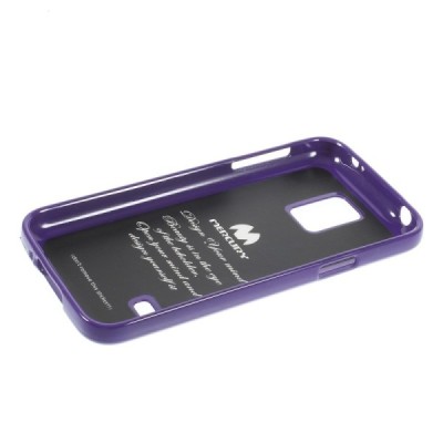 Samsung Galaxy S5 mini G800 violetinis Mercury TPU kieto silikono dėklas / Priedai.lt