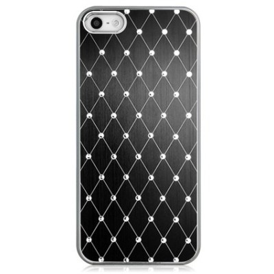 Apple iPhone 5S elegants melns futrālis ar spīduļiem / Vacins.lv