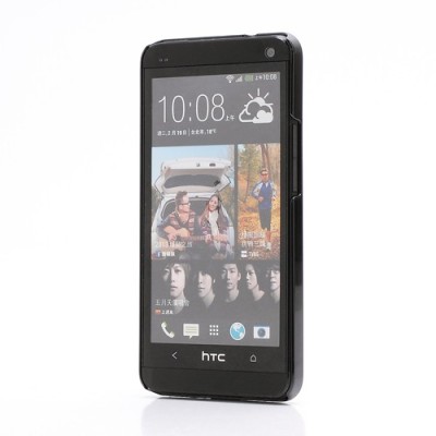 Slīpēta metāla sudrabs HTC One M7 apvalks / Vacins.lv