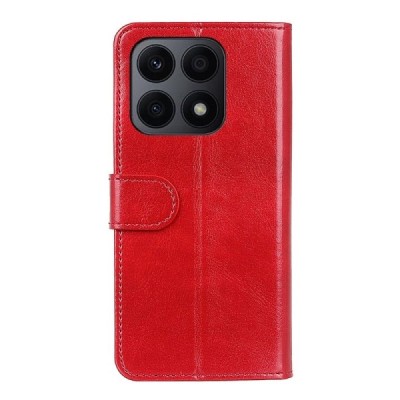 Huawei Honor X8a atvēramais ādas sarkans maciņš, grāmata (maks) | Vacins.lv