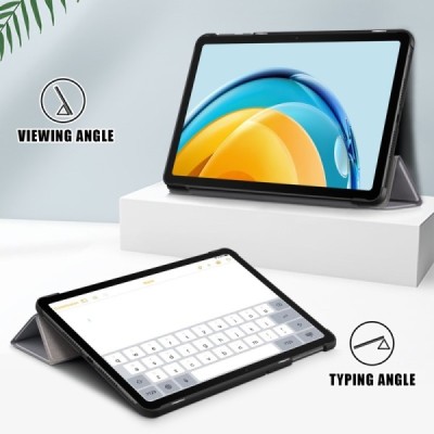 Huawei MatePad SE 10.4'' atvēramais pelēks maciņš | Vacins.lv