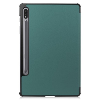 Samsung Galaxy Tab S10+, S9+, S9 FE+ atvēramais zaļš maciņš | Vacins.lv