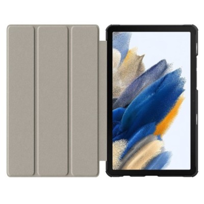 Samsung Galaxy Tab A11 / A9 atvēramais pelēks maciņš | Vacins.lv