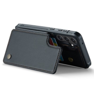 Samsung Galaxy S23 FE (Fan Edition) „CaseMe“ Wallet melns plastika apvalks | vacins.lv