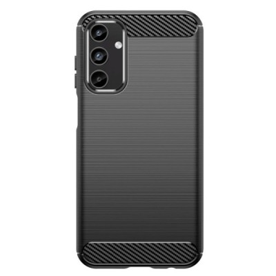 Samsung Galaxy A15 5G (SM-A156B) „Carbon“ cieta silikona (TPU) melns apvalks | vacins.lv