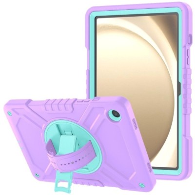 Samsung Galaxy Tab A9+ pastiprinātas aizsardzības krāsains (360°) apvalks, vaciņš | Vacins.lv