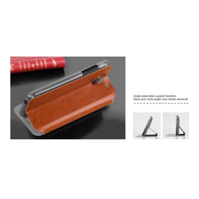 HTC Desire 610 „Mofi“ Rui sērijas brūns ādas atvērams futrālis / Vacins.lv