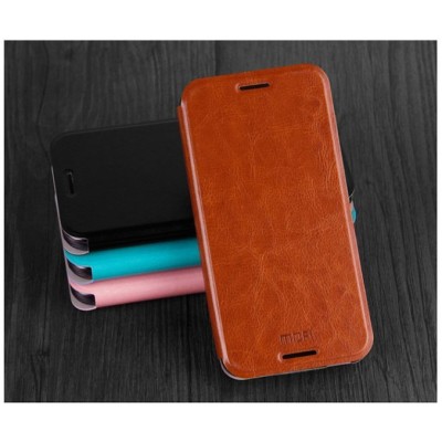 HTC Desire 610 „Mofi“ Rui sērijas brūns ādas atvērams futrālis / Vacins.lv