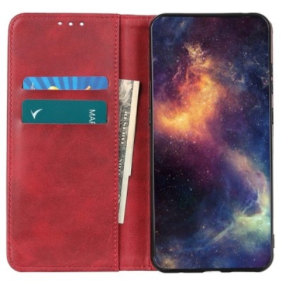 Samsung Galaxy A25 (SM-A256) „Split“ sērijas sarkans atvērams maciņš, maks | Vacins.lv