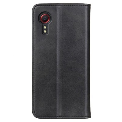 Samsung Galaxy Xcover 7 (G556B) „Split“ sērijas melns atvērams maciņš, maks | Vacins.lv