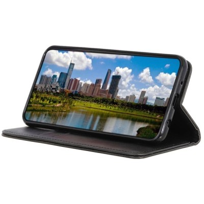 Samsung Galaxy Xcover 7 (G556B) „Split“ sērijas melns atvērams maciņš, maks | Vacins.lv