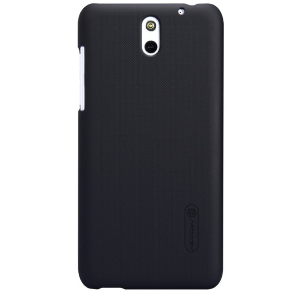 „Nillkin“ Frosted Shield dėklas - juodas + apsauginė ekrano plėvelė (Desire 610)