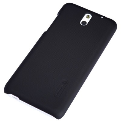Nillkin Frosted Shield HTC Desire 610 juodas plastikinis dėklas + apsauginė ekrano plėvelė / Priedai.lt