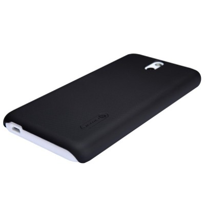 Nillkin Frosted Shield HTC Desire 610 juodas plastikinis dėklas + apsauginė ekrano plėvelė / Priedai.lt