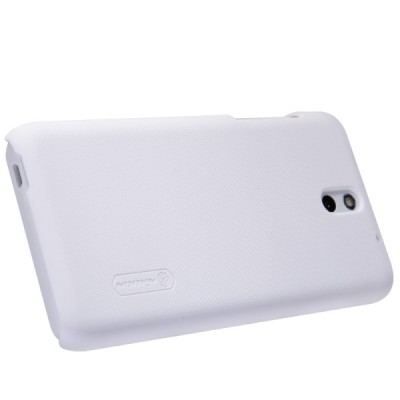 Nillkin Frosted Shield HTC Desire 610 baltas plastikinis dėklas + apsauginė ekrano plėvelė / Priedai.lt