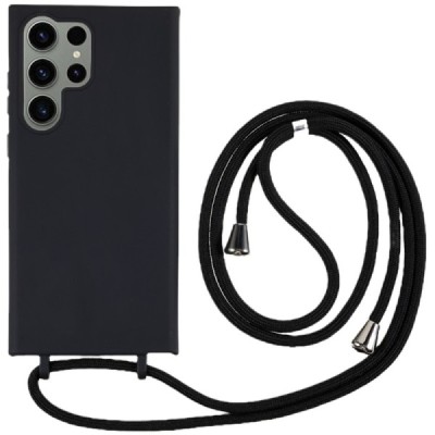 Samsung Galaxy S24 Ultra (SM-S928) Strap cieta silikona (TPU) melns apvalks | vacins.lv