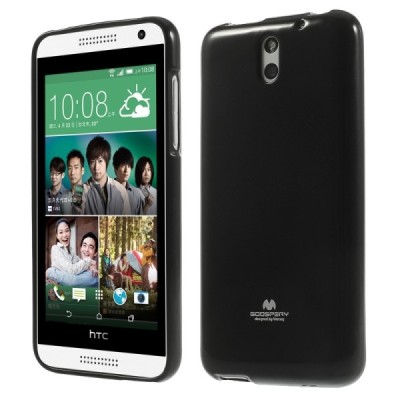 HTC Desire 610 juodas Mercury kieto silikono (TPU) dėklas / Priedai.lt