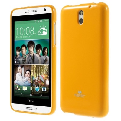 HTC Desire 610 geltonas Mercury kieto silikono (TPU) dėklas / Priedai.lt