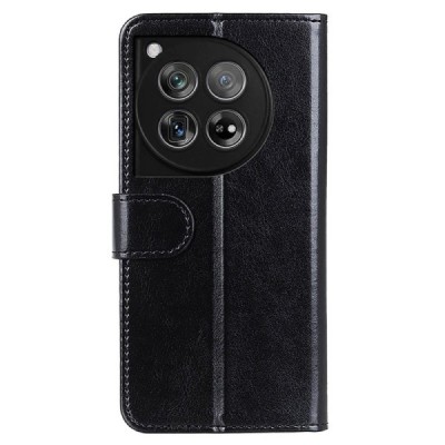 OnePlus 12 atvēramais ādas melns maciņš (maks) | Vacins.lv