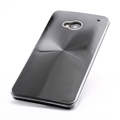 HTC One M7 plastmasas cd stila melns apvalks / vacins.lv