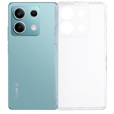 Xiaomi Redmi Note 13 5G kieto silikono TPU skaidrus dėklas - nugarėlė | Priedai.lt