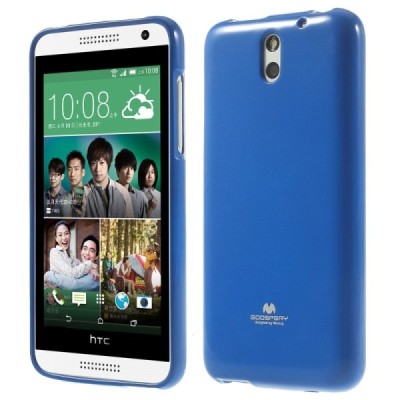 HTC Desire 610 mėlynas Mercury kieto silikono (TPU) dėklas / Priedai.lt