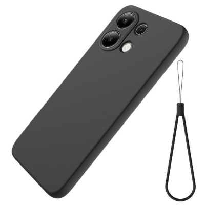 Xiaomi Redmi Note 13 4G Shell cieta silikona (TPU) apvalks - melns | vacins.lv