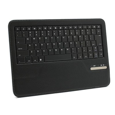 Samsung Galaxy Note 10.1 N8000 atverčiamas juodas odinis dėklas su bluetooth belaide klaviatūra / Priedai.lt