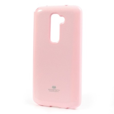 LG G2 D802 rožinis Mercury kieto silikono (TPU) dėklas / Priedai.lt
