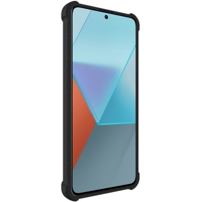 Xiaomi Redmi Note 13 Pro 5G (Poco X6 5G) Imak pastiprinātas aizsardzības cieta silikona (TPU) melns vāciņš | Vacins.lv