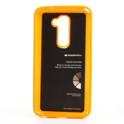LG G2 D802 geltonas Mercury kieto silikono (TPU) dėklas / Priedai.lt