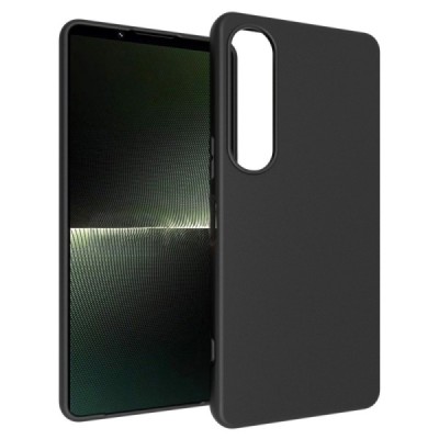 Sony Xperia 1 VI cieta silikona (TPU) melns apvalks | vacins.lv