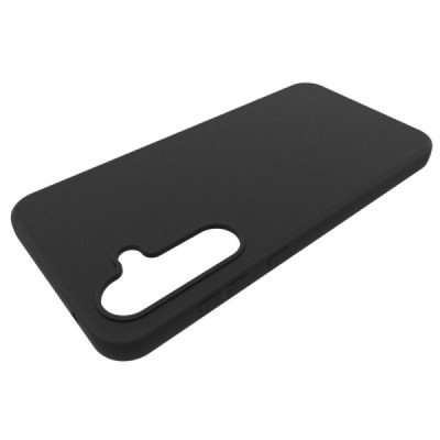 Samsung Galaxy A55 5G (SM-A556) cieta silikona (TPU) melns apvalks | Vacins.lv