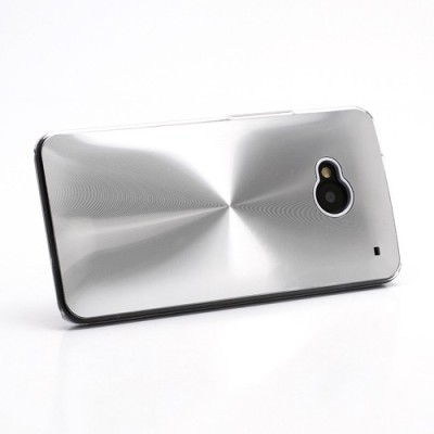HTC One M7 plastmasas cd stila sudrabs apvalks / vacins.lv
