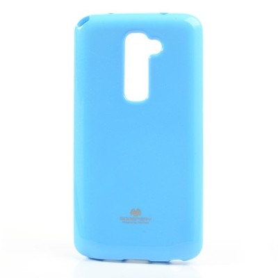 LG G2 D802 šviesiai mėlynas Mercury kieto silikono (TPU) dėklas / Priedai.lt