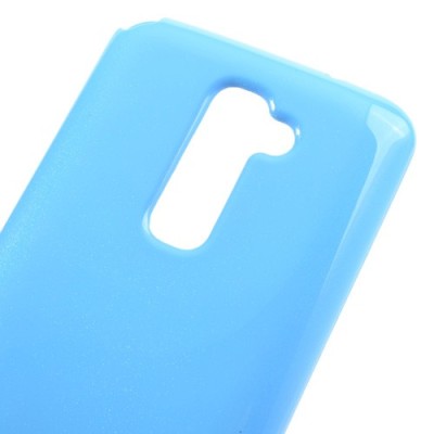 LG G2 D802 šviesiai mėlynas Mercury kieto silikono (TPU) dėklas / Priedai.lt