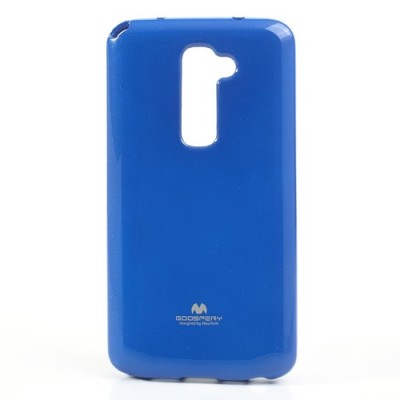 LG G2 D802 tamsiai mėlynas Mercury kieto silikono (TPU) dėklas / Priedai.lt
